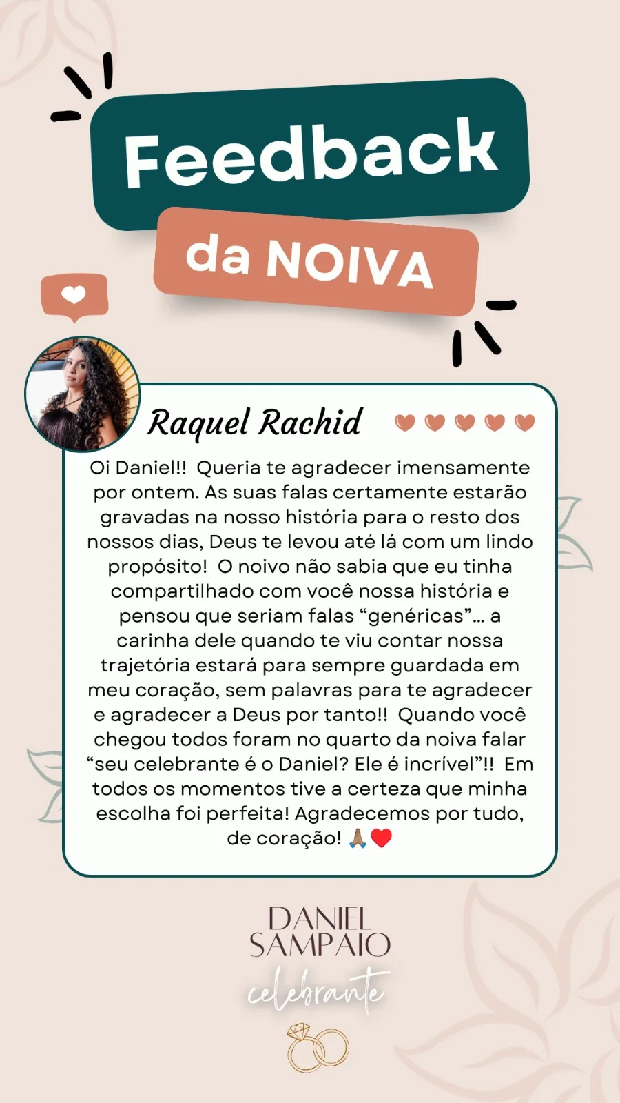Depoimento de Raquel Rachid