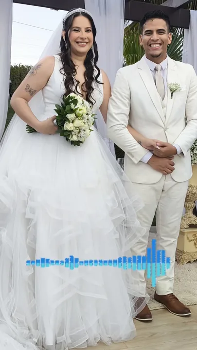 Noivos no dia do casamento